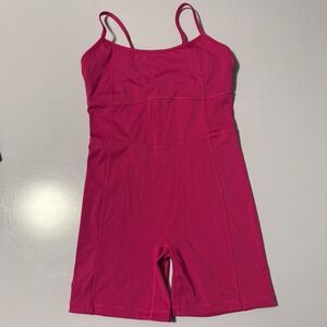 Fabletics Hot Pink Motion365 Jumpsuit Tank Shorts One Piece S
